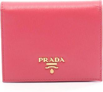 Prada Pink Leather Wallet (Bi-Fold) (Pre-Owned)