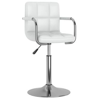 vidaXL Silla De Comedor De Cuero Sint&eacute;tico Blanco Vidaxl