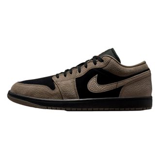 Nike Air Jordan 1 Low SE Black / Olive Grey - Light Wild Mango IB7109-005 Mens