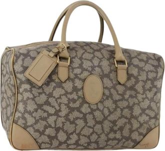 Saint Laurent Pre-owned Weekend Bags, female, Beige, Size: ONE SIZE Pre-owned Vintage Boston Bag