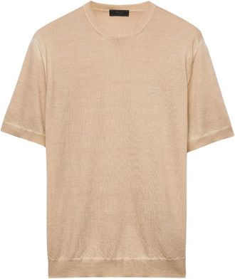 Prada cashmere T-shirt - Neutrals
