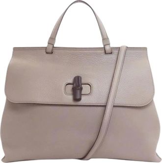 Gucci Pre-owned Handbags, female, Gray, Size: ONE SIZE Pre-owned Vintage Handbag