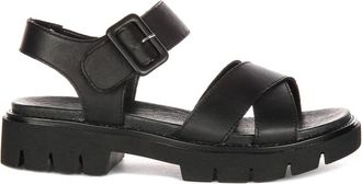 Remonte Flat Sandals, female, Black, 7 UK, Black Leather Sandals for Women