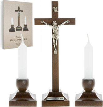 OEM Juego De Villancicos Navide&ntilde;os, De Madera Marr&oacute;n Oscuro, Con La Inscripci&oacute;n &laquo;jes&uacute;s, En Ti Conf&iacute;o&raquo;