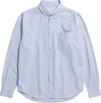 Norse Projects Gestreept Oxford Overhemd - bleek - Heren - Casual Overhemden - Blauw - XS - Katoen - Overhemden