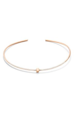 POMELLATO Together Choker Necklace in Rose Gold/Diamond at Nordstrom, Size 15