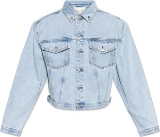 Entire studios Shrunken Denim Jacket - Heren - Spijkerjassen - Blauw - L - Denim - Jassen
