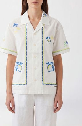 Dunst Camicia casual i cotone con ricami