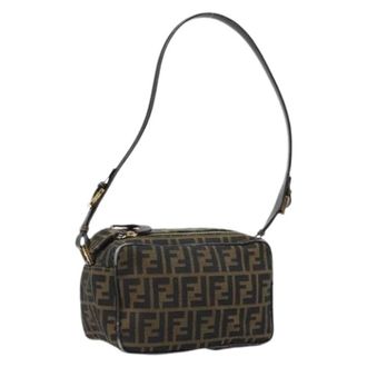 Fendi Pre-owned Vintage Zucca Canvas Schoudertas - Dames - Pre-owned - Bruin - Maat: ONE Size