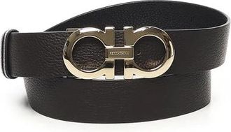 Ferragamo Stijlvolle Damesriemen - Dames - Riemen - Zwart - 100 CM - Leer - Accessoires