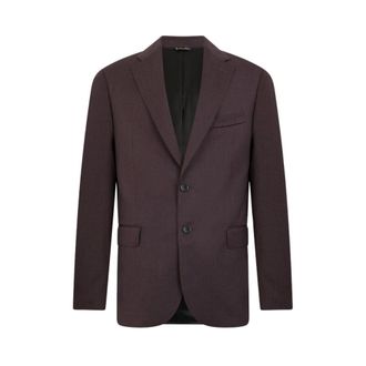 Brooks Brothers Virgin Wool Blazer - male - Brooks Brothers - Blazers - Purple - 2XL - Jackets