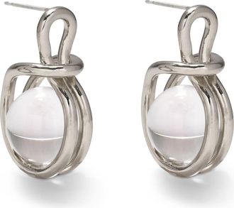 LADY GREY Sling Quartz Drop Earrings in Silver at Nordstrom