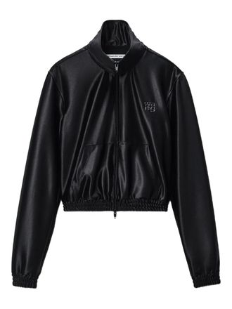 Alexander Wang satin track jacket - Black