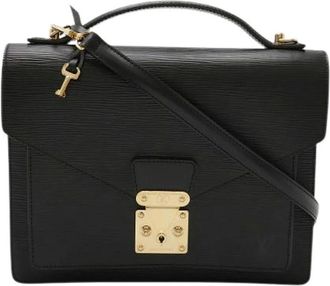 Louis Vuitton Pre-owned Shoulder Bags, male, Black, Size: ONE SIZE Pre-owned Monceau Epi 2way Bag