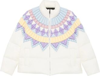 RAXXY Geometric-quilted Padded Jacket
