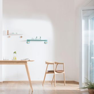 Studio Copenhagen home24 Studio Copenhagen Esstisch Sander Massivholz Eiche 160x75x90 cm (BxHxT) Skandi für 4-6 Personen