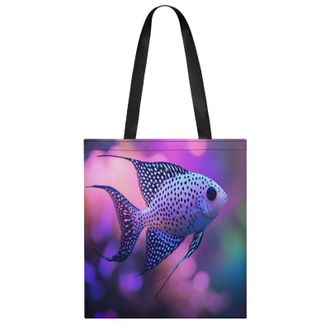 Generic Ornamental Fish Womens Tote Casual Shopping Bag Lightweight Shoulder Bags Hobos Handbag for Work Travel Daily 35x40cm