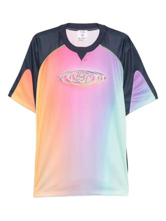 Casablanca short-sleeve football top - Rosa
