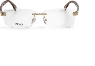 Fendi Glasses, male, Yellow, Size: 60 MM Eyeglasses