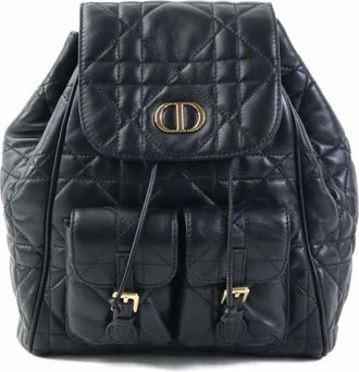 Dior Black Leather Backpack (Pre-Owned)