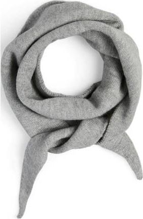 Pieces triangle scarf PCKOMMA grijs