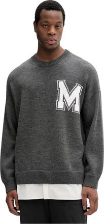 Maison Margiela Round-neck Truien - Heren - Ronde hals truien - Grijs - L - Truien & Vesten