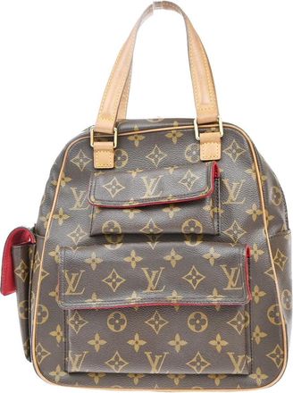 Louis Vuitton Excentri-Cite Handbag Monogram Canvas Brown Canvas Handbag (Pre-Owned)