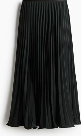 H&M Plissierter Maxijupe - Green