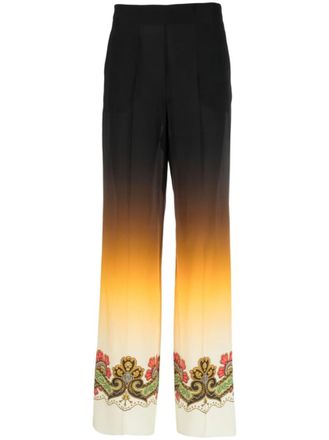 Etro Multicolor Straight Flat Front Pant