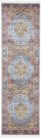 Carpetfine Teppich »Esha, auch als Läufer erhältlich« rechteckig 8 mm Höhe Vintage Orient Look, schöne Farben, mit Fransen, Wohnzimmer