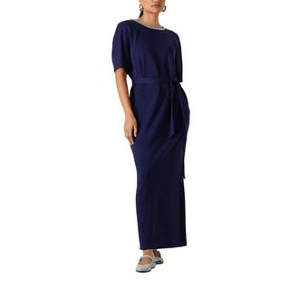 Pom Amsterdam Dames, Jurken, Blauw, Maat: S