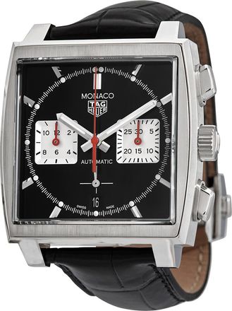 Tag Heuer Pre-owned Tag Heuer Monaco Chronograph Automatic Black Dial Mens Watch CBL2113.FC6177