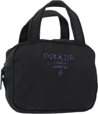 Prada Pre-owned Nylon Tote - Dames - Vintage Mini Tas - Zwart - ONE Size - Nylon - Vintage