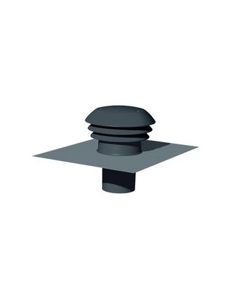 Atlantic Sortie De Toiture Vmc Gris Ardoise 125mm
