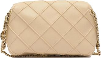 Tory Burch Fleming Soft Shoulder Bag - Dames - Schoudertassen - Beige - ONE Size - Leer - Tassen
