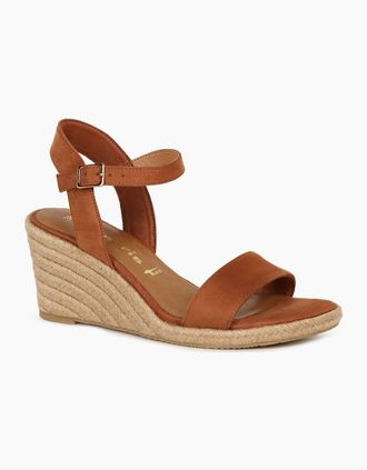 Tamaris Tamaris Womens Sweet Pea Womens Wedge Heel Sandals - Brown - Size: 8
