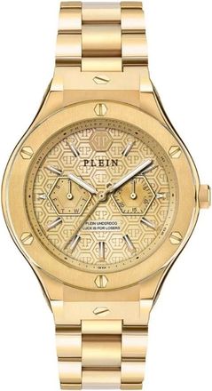 Philipp Plein Accessoires, Heren, Geel, ONE Size, Underdog Multifunction Horloge