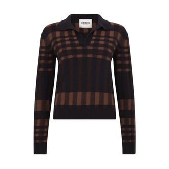 Iceberg Jersey de cuello alto - Knitwear - Mujer - Marr&oacute;n - XS