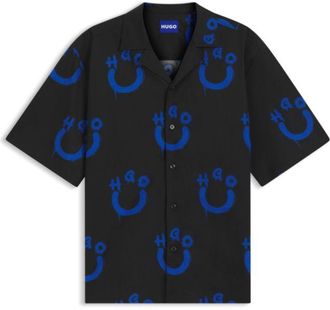HUGO BOSS Relaxed-fit shirt with logo print