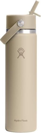 Hydro Flask 24-Ounce Wide Mouth Flex Straw Cap Bottle in Oat at Nordstrom