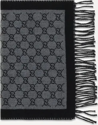 Gucci GG jacquard wool Scarf Male UNI