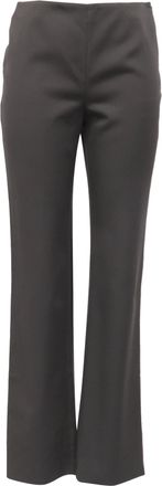 Emporio Armani Highwaist Trouser in Olive Green Wool