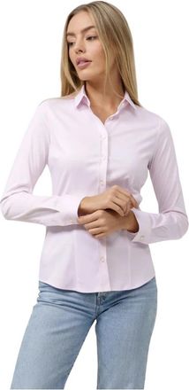 Soluzione - Camiceria Ticino Blouse 760-269 - Dames - Overhemden - Roze - M - Overhemden