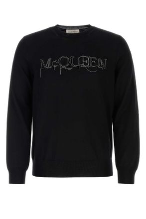 Alexander McQueen Alexander Mcqueen Black Wool Sweater