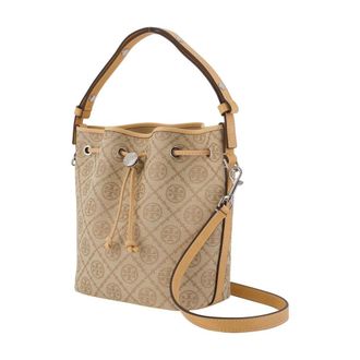 Tory Burch T-Monogram Bucket Bag - Beige