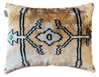 Les-Ottomans Coj&iacute;n de terciopelo de seda (un lado)