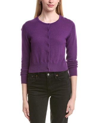 Fort&eacute; Cashmere Cropped Cashmere Sweater
