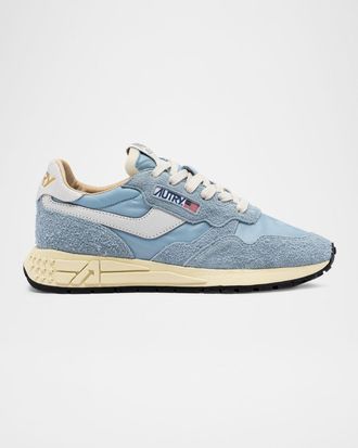スニーカー AUTRY WILDPACE - Fabric and suede trainers Autry Wildpace Low Sneakers In Gray Mesh And Suede