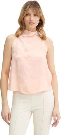 Forte_Forte Blouses - Dames - Tops zonder mouwen - Roze - M - Tops