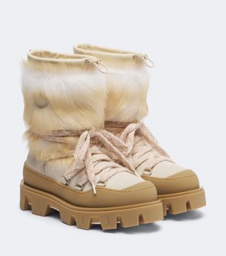 Moncler Peak Apr&egrave;s shearling snow boots